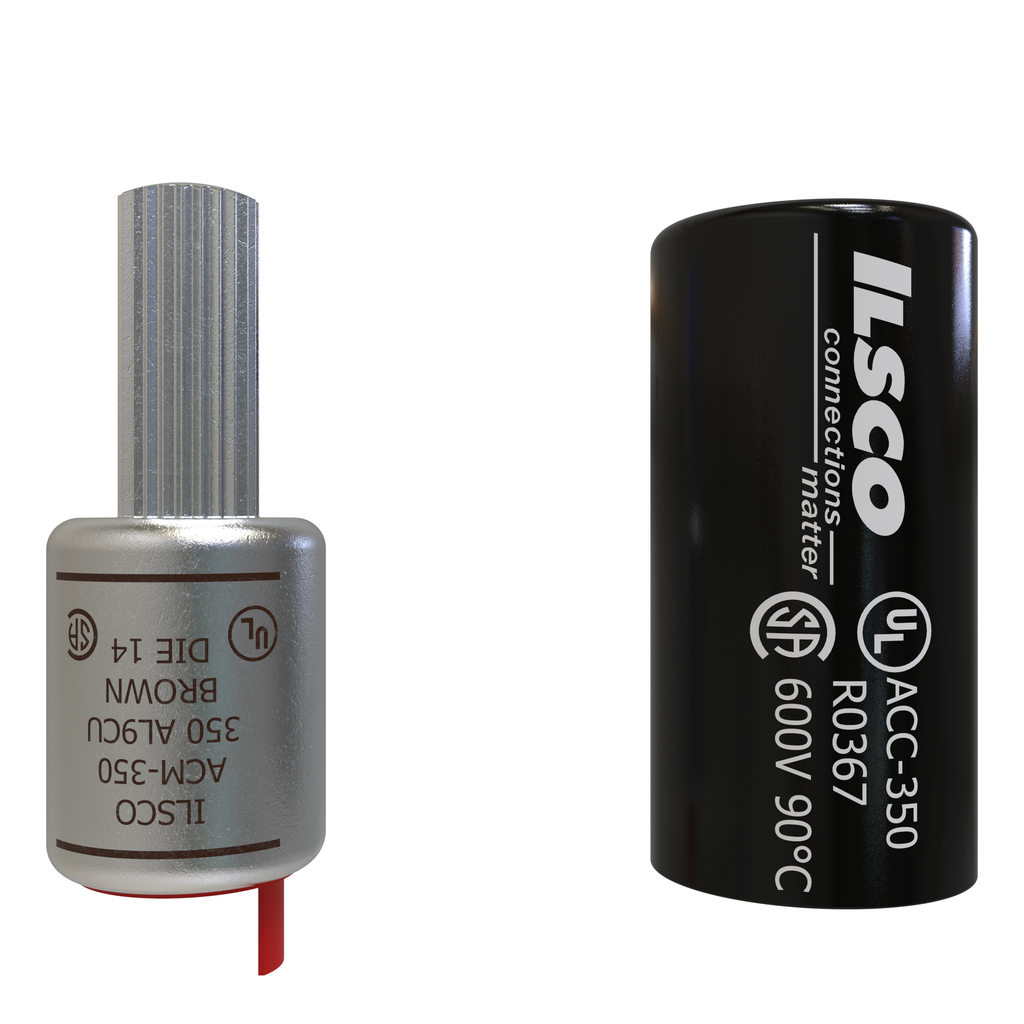 Ilsco ACM350 Aluminum Compression Pigtail Adaptor, Conductor Size 350