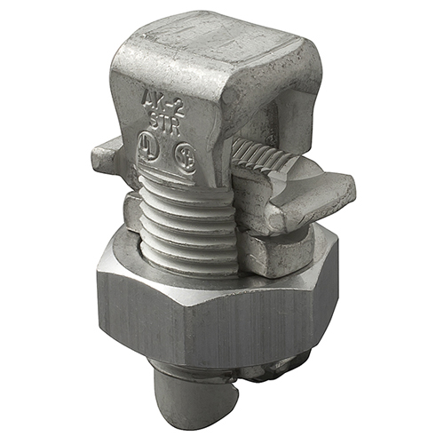 Product image for Ilsco AK-2 Aluminum Split Bolt, Main Range 2-6, Tap Range 2-8, Tin Plated, UL, CSA