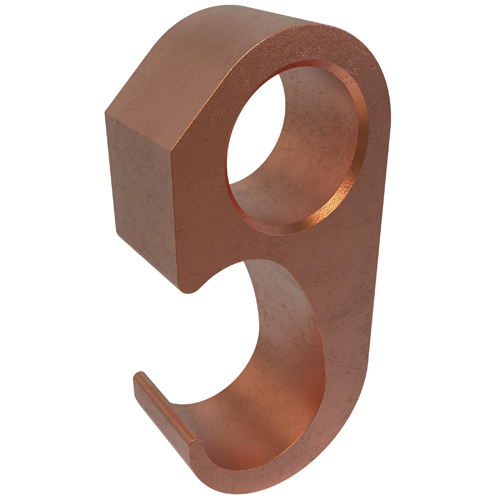 Product image for ILSCO GGC-8 250 to 500 kcmil Run 350 to 500 kcmil Tap 5/8 to 3/4 Inch Rod Copper Alloy Grounding Grid Tap Connector