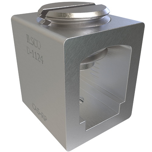 Product image for Ilsco CA5RP Aluminum Box-Type Mechanical Lug, Conductor Range 1/0-14 CU, 1/0-12 AL, 1 Hole, Round Boss, Tin Plated