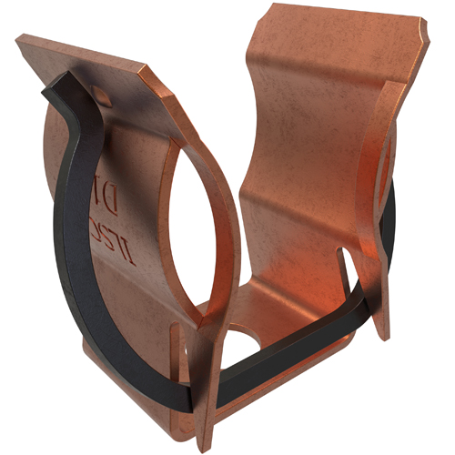 Product image for Ilsco M-162 Copper Fuse Clip, Wire Reinforced, 600 Volts, 30 Amps