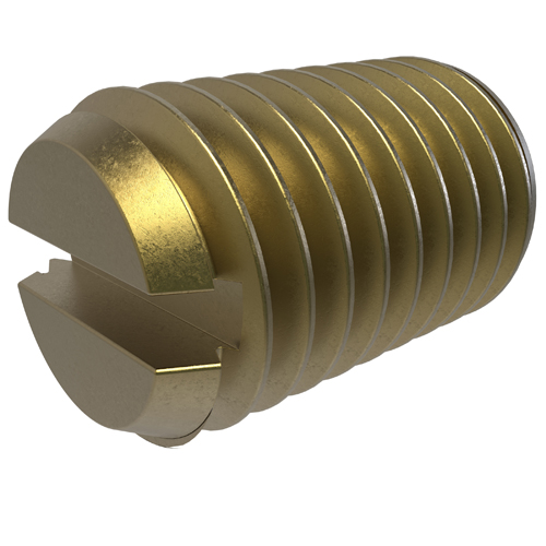 Product image for Ilsco E-153 Steel Screw, 1/4-28 x 7/16in, Zinc Plated