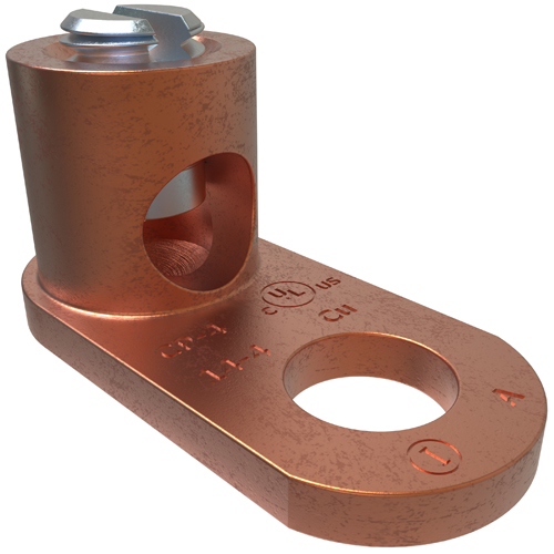 Ilsco CP-4 Copper Post Connector, Conductor Range 4-14, 1/4in Bolt Size, UL, CSA Product image for Ilsco CP-4 Copper Post Connector, Conductor Range 4-14, 1/4in Bolt Size, UL, CSA