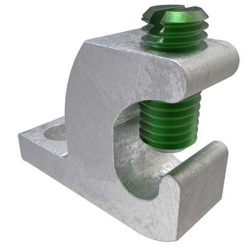 Ilsco GBL-4DBT Permaground Copper Lay-in Groud Lug, Conductor Size 4-14, #10 Bolt Size, Slotted Head, Tin Plated Product image for Ilsco GBL-4DBT Permaground Copper Lay-in Groud Lug, Conductor Size 4-14, #10 Bolt Size, Slotted Head, Tin Plated