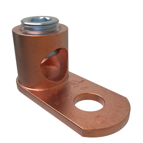 Ilsco CP-0 Copper Post Connector, Conductor Range 1/0-8, 5/16in Bolt Size, UL, CSA Product image for Ilsco CP-0 Copper Post Connector, Conductor Range 1/0-8, 5/16in Bolt Size, UL, CSA