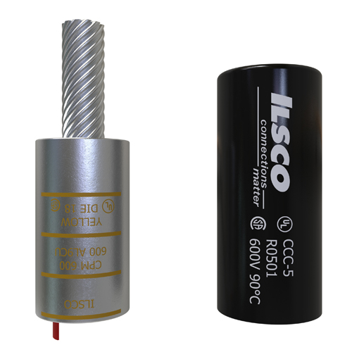 Product image for Ilsco CPM-600 Copper Compression Pigtail Adaptor, Conductor Size 600, Tin Plated, UL, CSA