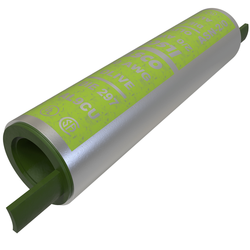 Product image for Ilsco ASN-2/0 SureCrimp® Aluminum Compression Sleeve, Conductor Size 2/0, Tin Plated, UL, CSA