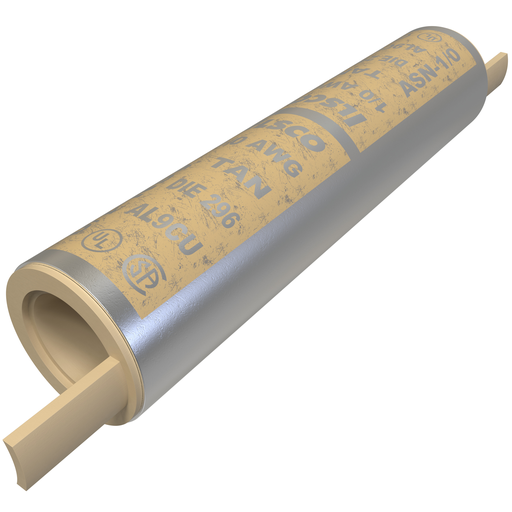 Product image for Ilsco ASN-1/0 SureCrimp&#174; Aluminum Compression Sleeve, Conductor Size 1/0, Tin Plated, UL, CSA