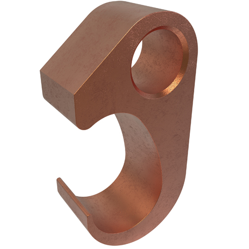 Product image for Ilsco GGC-7 Permaground Copper Grounding Grid, Main Conductor Range 500-250, Tap Range 250-3/0, Ground Rod Sizes 5/8 to 3/4in, Rebar Sizes #5-#6, UL, CSA