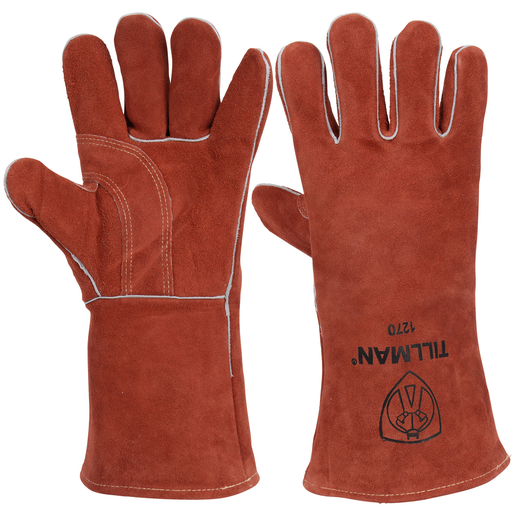 1270 Premium Side Split Cowhide Stick Welding Glove, LG