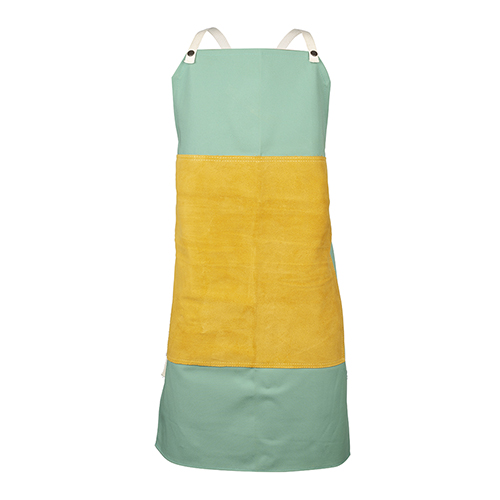 24X42 GREEN BIB APRON W/LEAT
