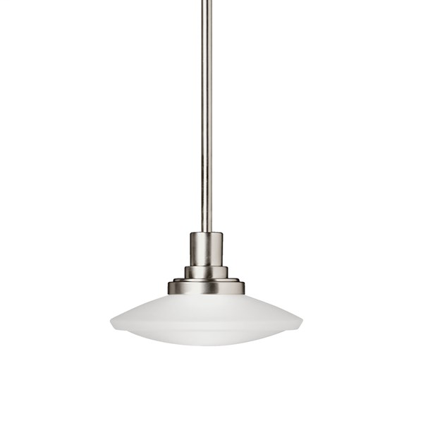 Product image for Kichler 2655NI Structures™ 1 Light Halogen Convertible Pendant Brushed Nickel
