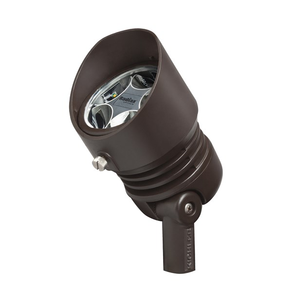 Product image for Kichler 16201BBR30 120V 3000K LED 12.5W Accent 35-Degree Bronzed Brass