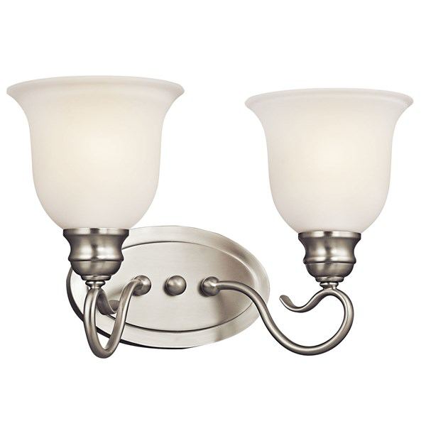 Product image for Kichler 45902NI Tanglewood™ 2 Light Vanity Light Brushed Nickel