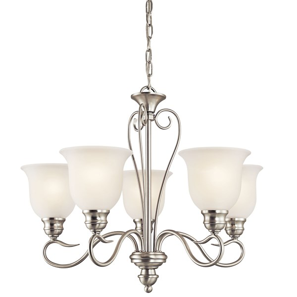 Product image for Kichler 42906NI Tanglewood™ 5 Light Chandelier Brushed Nickel