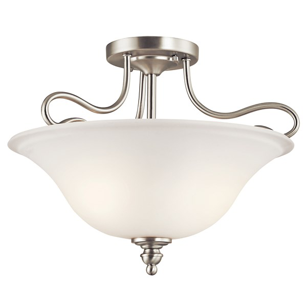Tanglewood™ 2 Light Semi Flush Brushed Nickel