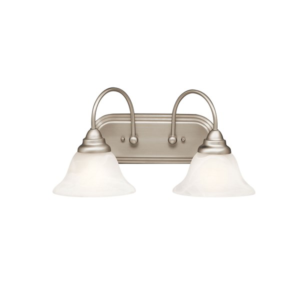 Product image for Kichler 5992NI Telford™ 2 Light Vanity Light Brushed Nickel