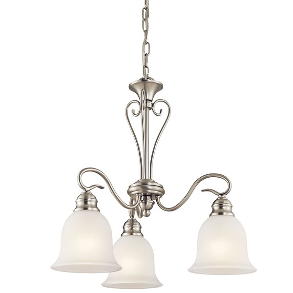 Product image for Kichler 42905NI Tanglewood™ 3 Light Chandelier Brushed Nickel