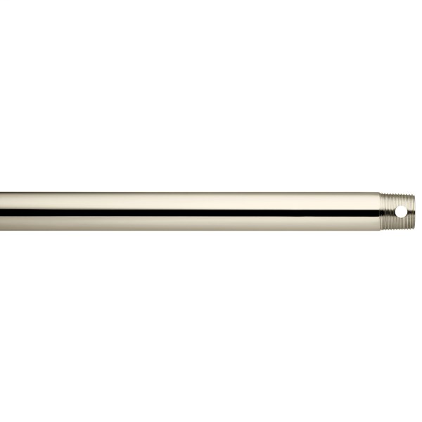 Product image for Kichler 360006PN Dual Threaded 72" Downrod Polished Nickel