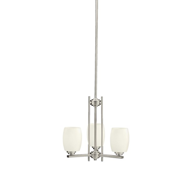 Eileen™ 3 Light Mini Chandelier Brushed Nickel