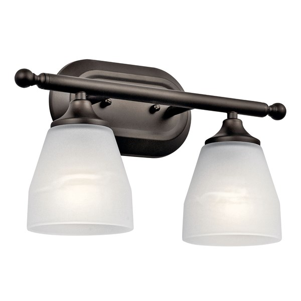 Product image for Kichler 5447OZ Ansonia™ 2 Light Vanity Light Olde Bronze®