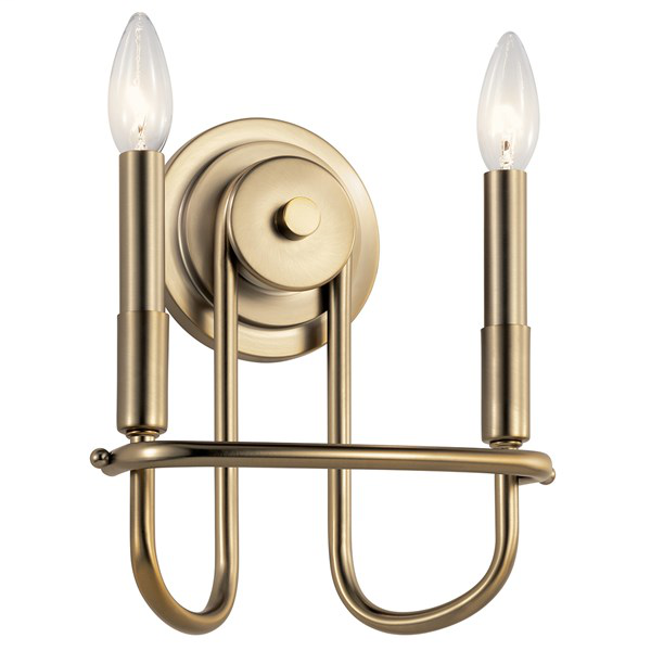 Product image for Kichler 52308CLZ Capitol Hill 10.75" 2 Light Wall Sconce Classic Bronze