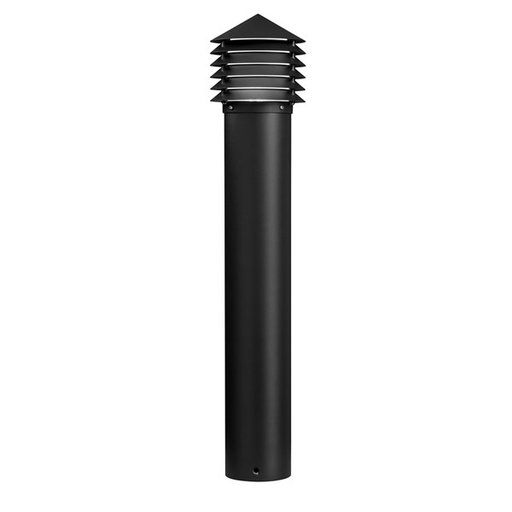 Product image for Kichler 16130BKT28 2800K Louvered LED Bollard Textured Black