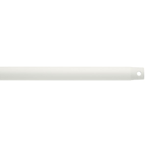 Dual Threaded 12" Downrod White