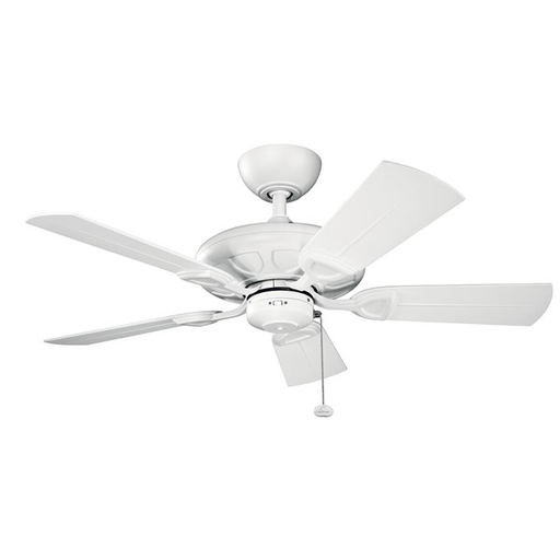 Product image for Kichler 310144MWH Kevlar 42" Fan Matte White
