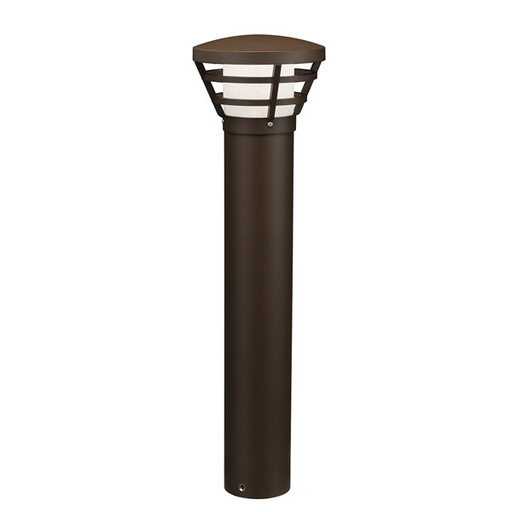 Product image for Kichler 16133AZT28 UFO 2800K LED Bollard Textured Architectural Bronze