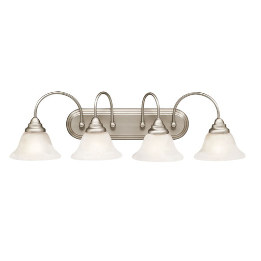 Product image for Kichler 5994NI Telford™ 4 Light Vanity Light Brushed Nickel