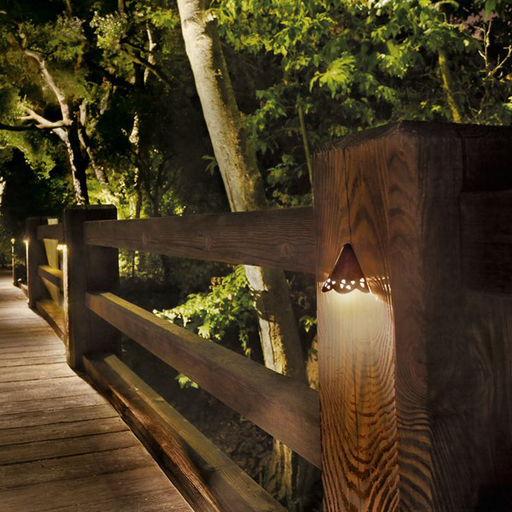 Product image for Kichler 15763TZT30R 12V LED 3000K Hammered Roof Deck Light Textured Tannery Bronze™