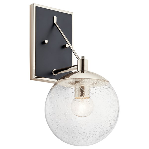 Product image for Kichler 44271PN Marilyn 1 Light Wall Sconce Polished Nickel
