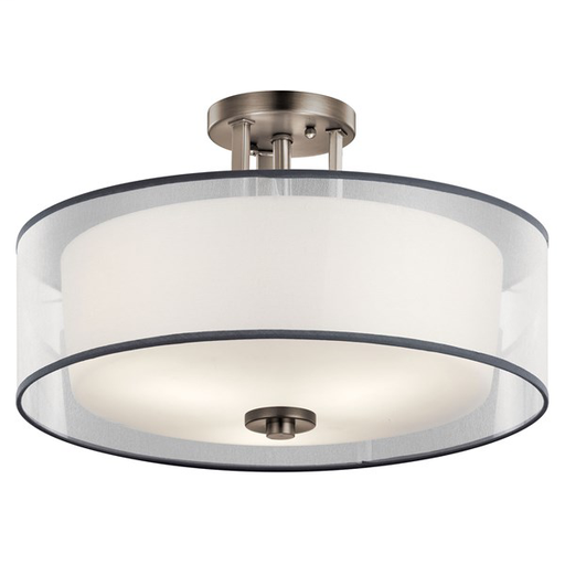 Tallie™ 3 Light Semi Flush Antique Pewter