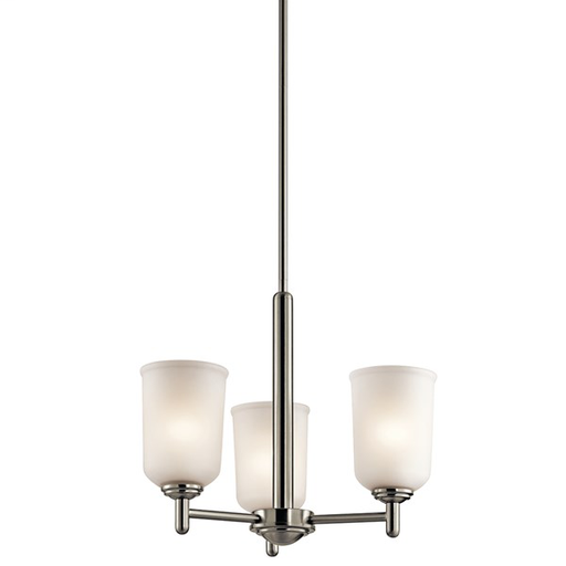 Shailene™ 3 Light Mini Chandelier Brushed Nickel