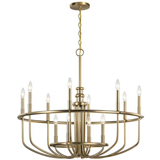 Product image for Kichler 52305CLZ Capitol Hill 30.75" 12 Light Chandelier Classic Bronze