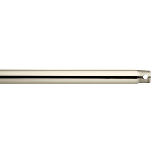 Product image for Kichler 360006PN Dual Threaded 72" Downrod Polished Nickel