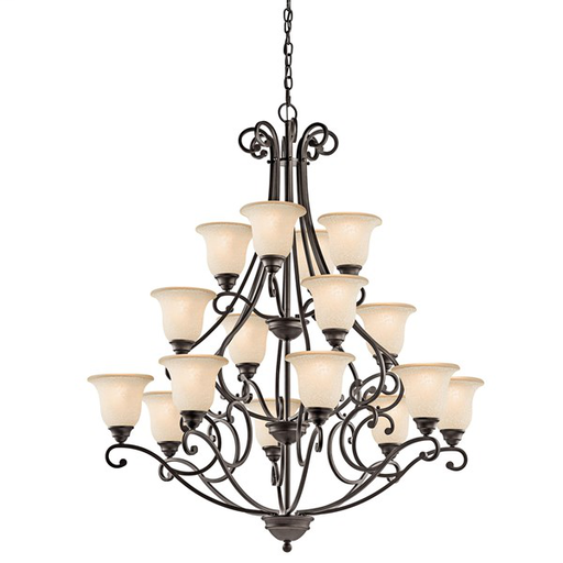 Product image for Kichler 43234OZ Camerena™ 16 Light Chandelier Olde Bronze®