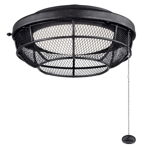 Product image for Kichler 380952DBK Industrial Mesh LED Outdoor Light Kit Distressed Black