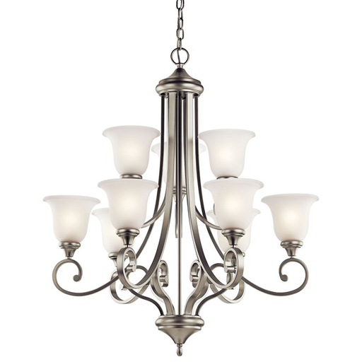 Monroe™ 9 Light Chandelier Brushed Nickel