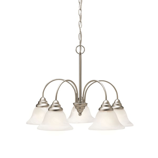 Product image for Kichler 2076NI Telford™ 5 Light Chandelier Brushed Nickel