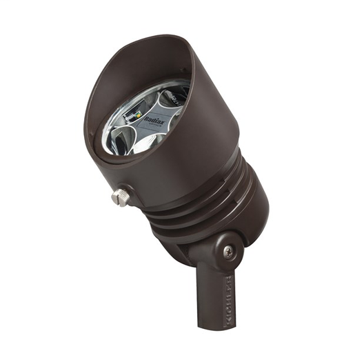 Product image for Kichler 16200BBR30 120V 3000K LED 12.5W Accent 10-Degree Bronzed Brass