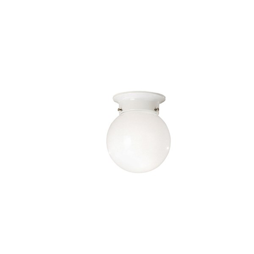 Ceiling Space 5.75" 1 Light Flush Mount White