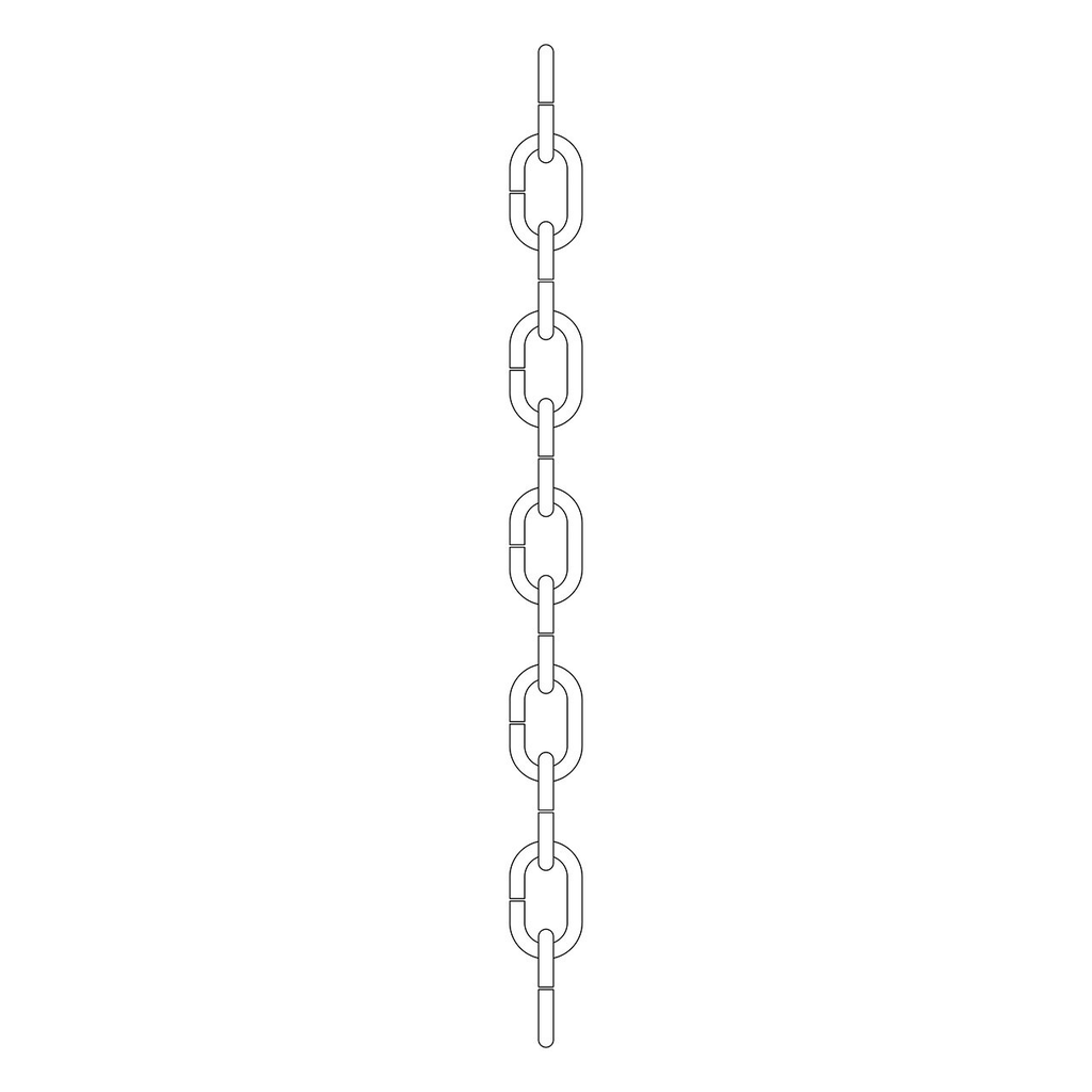 Product image for Kichler 4921NBR 36" Chain in a Natural Brass Finish