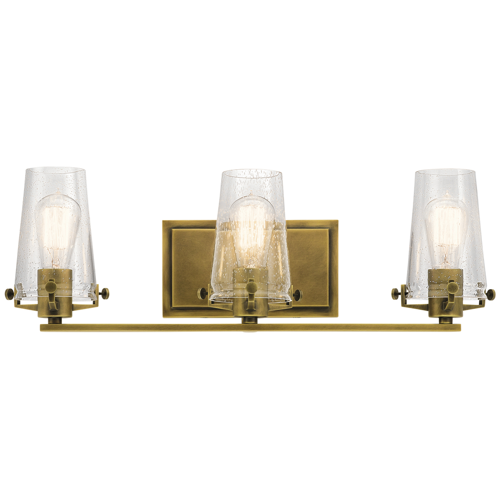 Product image for Kichler 45297NBR Alton 3 Light Vanity Light Natural Brass