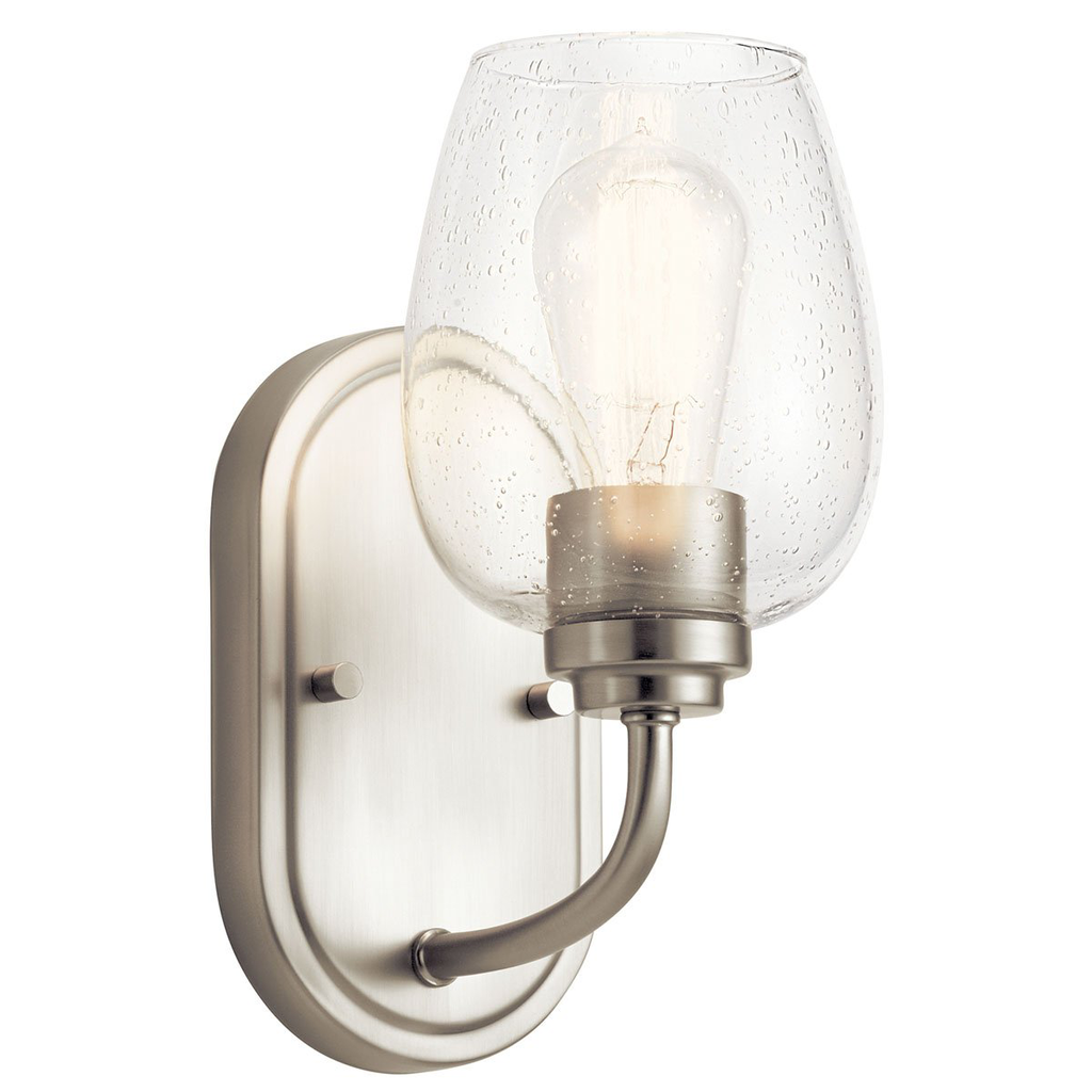 Product image for Kichler 44381NICS Valserrano 10" Sconce 1 Light Nickel