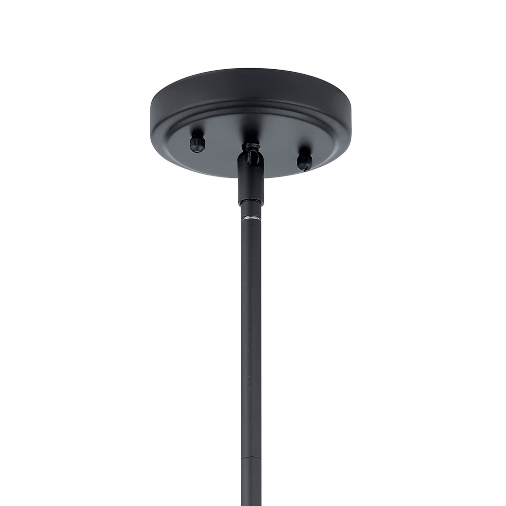 Everly™ 17.75" Pendant Clear Glass Black