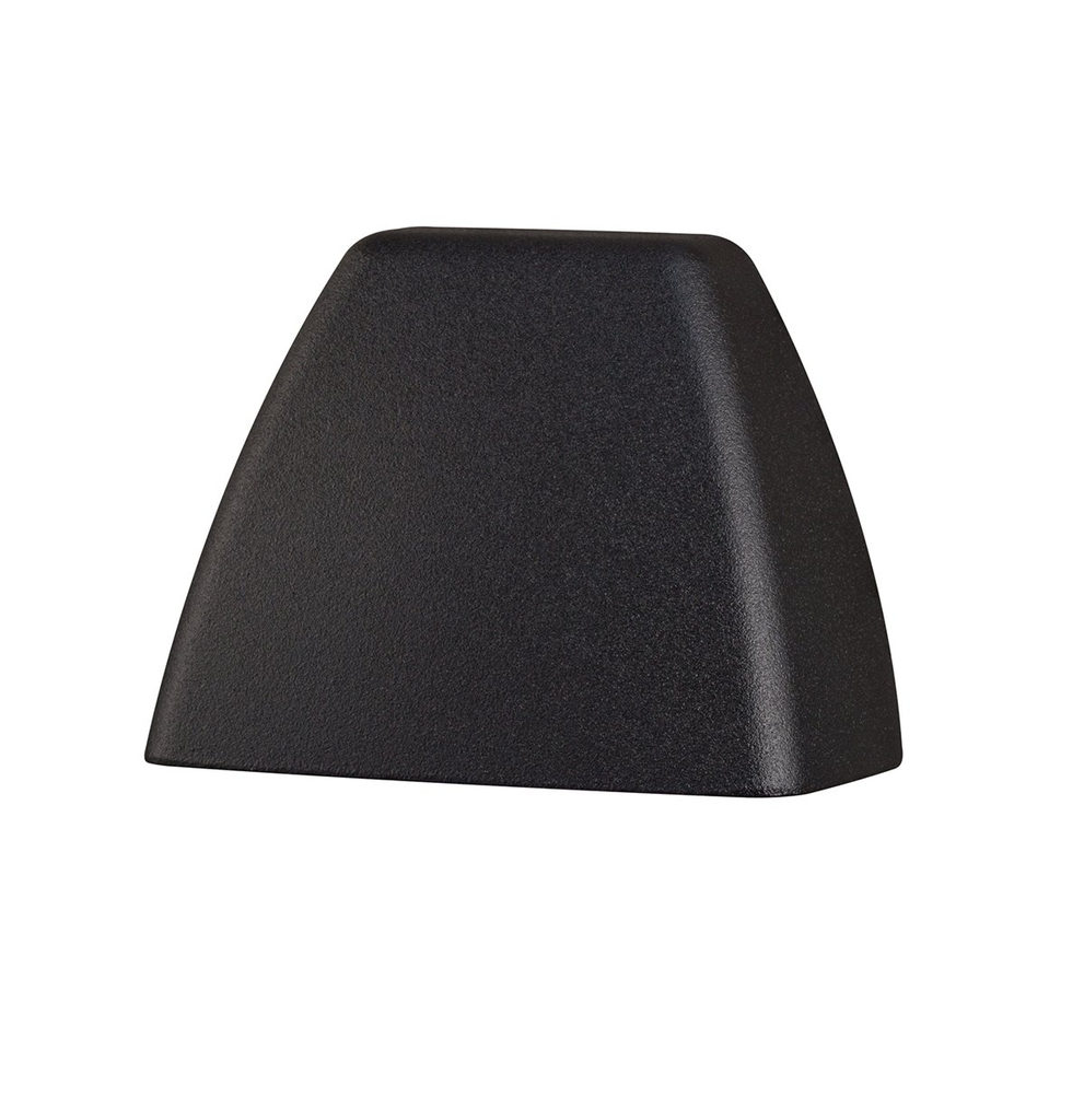 Product image for Kichler 16111BKT30 4 Corners 3000K LED Deck Light Textured Architectural Black