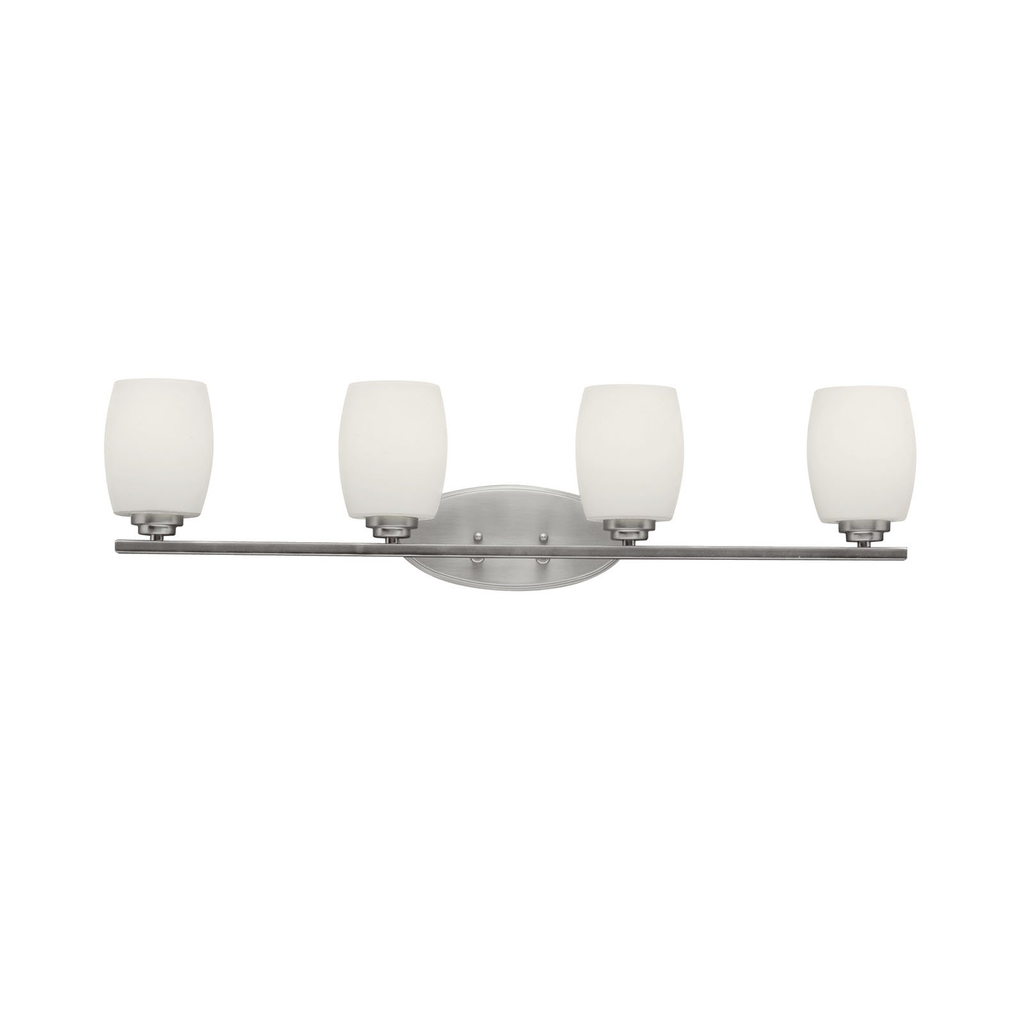 Product image for Kichler 5099NI Eileen™ 4 Light Vanity Light Brushed Nickel