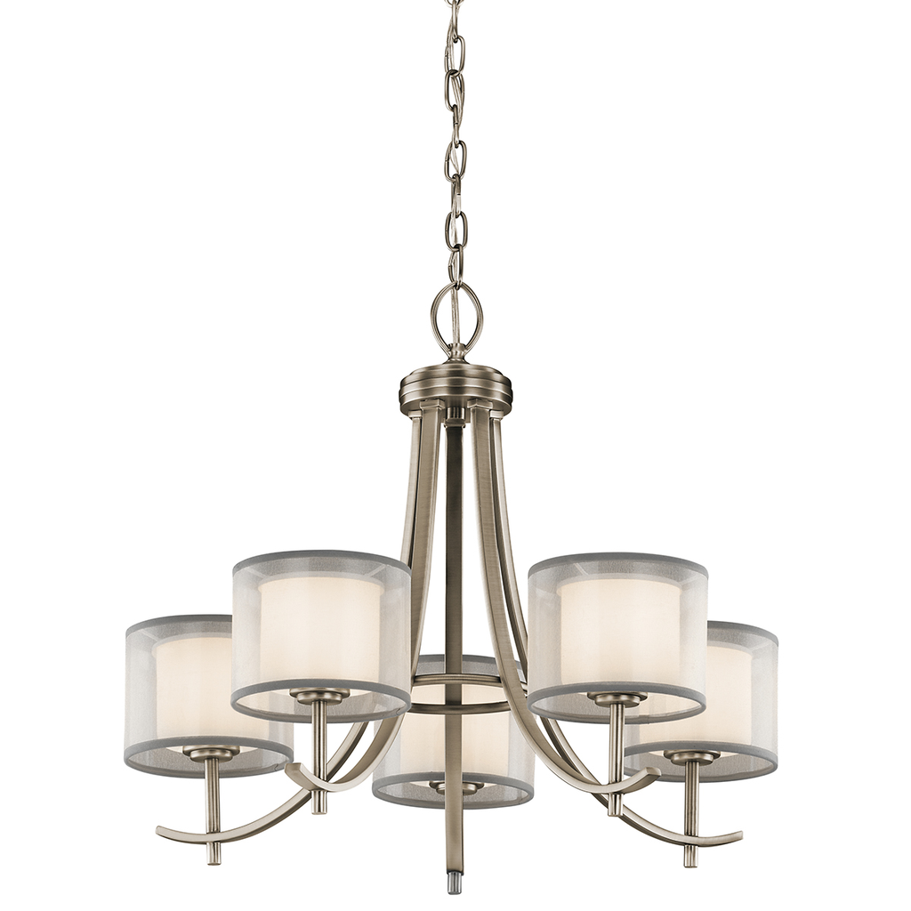 Product image for Kichler 43149AP Tallie™ Chandelier 5 Light Antique Pewter